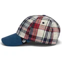 goorin-bros-curved-brim-raised-in-a-barn-papa-cap-madras-the-farm-marineblaue-und-rote-snapback-cap