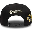 schwarze-snapback-kappe-9fifty-floral-der-los-angeles-dodgers-mlb-von-new-era