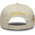 beige-snapback-kappe-9fifty-floral-der-new-york-yankees-mlb-von-new-era