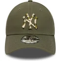 verstellbare-grune-9forty-seasonal-infill-cap-der-new-york-yankees-mlb-von-new-era