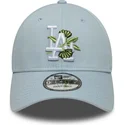 verstellbare-blaue-9forty-kappe-mit-gebogenem-schirm-floral-icon-los-angeles-dodgers-mlb-von-new-era