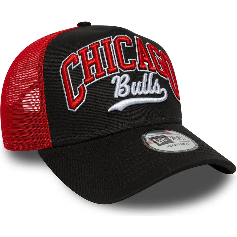 schwarze-und-rote-trucker-cap-e-frame-script-der-chicago-bulls-nba-von-new-era