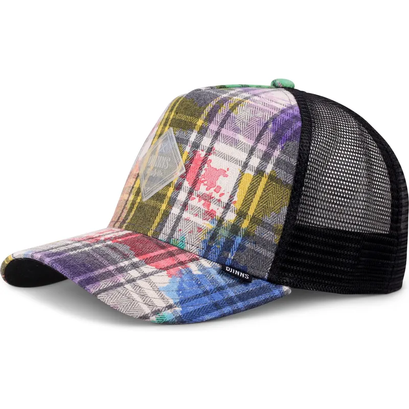 mehrfarbige-trucker-cap-hft-dirty-check-von-djinns mehrfarbige-trucker-cap-hft-dirty-check-von-djinns