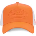 von-dutch-fluo04-orange-weisse-trucker-kappe