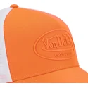 von-dutch-fluo04-orange-weisse-trucker-kappe