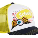 von-dutch-x-schott-nyc-patch-weisse-gelbe-und-schwarze-trucker-kappe