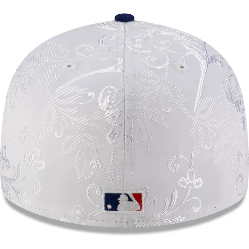 weisse-und-blaue-anliegende-flat-cap-59fifty-day-low-profile-der-los-angeles-dodgers-mlb-von-new-era
