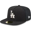 schwarze-enganliegende-flat-cap-59fifty-day-a-frame-der-los-angeles-dodgers-mlb-von-new-era