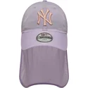 violette-gebogene-snapback-kappe-fur-kinder-9forty-sun-shield-der-new-york-yankees-mlb-von-new-era