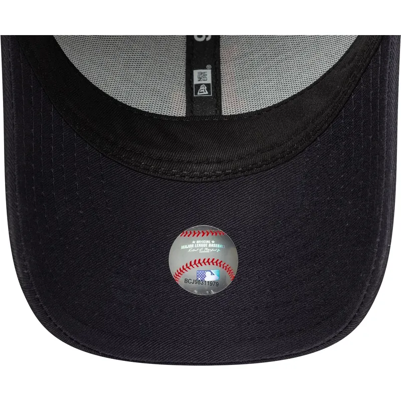 marineblaue-verstellbare-trucker-kappe-fur-kinder-mit-rotem-logo-9forty-homefield-der-los-angeles-dodgers-mlb-von-new-era