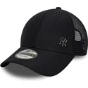 verstellbare-9forty-flawless-trucker-kappe-in-marineblau-der-new-york-yankees-mlb-von-new-era