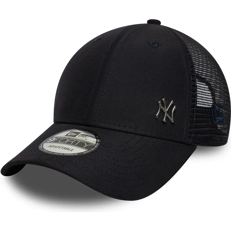 marineblaue-verstellbare-9forty-flawless-trucker-cap-der-new-york-yankees-mlb-von-new-era