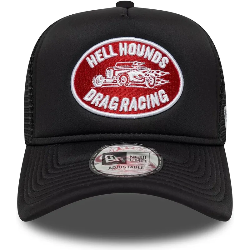 schwarze-a-frame-trucker-kappe-mit-grafikaufnaher-von-new-era