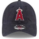 marineblaue-verstellbare-gebogene-kappe-9twenty-core-classic-der-los-angeles-angels-mlb-von-new-era