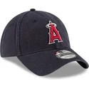 marineblaue-verstellbare-gebogene-kappe-9twenty-core-classic-der-los-angeles-angels-mlb-von-new-era