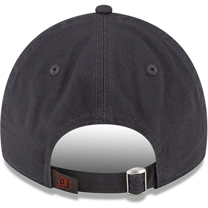 graue-verstellbare-curved-cap-9twenty-core-classic-der-detroit-tigers-mlb-von-new-era