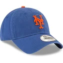 blaue-verstellbare-gebogene-kappe-9twenty-core-classic-der-new-york-mets-mlb-von-new-era