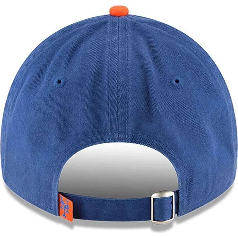 blaue-verstellbare-gebogene-kappe-9twenty-core-classic-der-new-york-mets-mlb-von-new-era