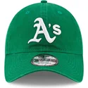 grune-verstellbare-9twenty-core-classic-kappe-der-oakland-athletics-mlb-von-new-era