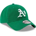 grune-verstellbare-gebogene-kappe-9twenty-core-classic-der-oakland-athletics-mlb-von-new-era