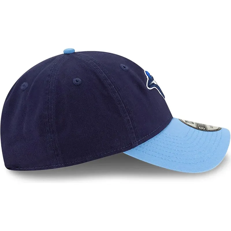 marineblaue-verstellbare-gebogene-kappe-9twenty-core-classic-der-toronto-blue-jays-mlb-von-new-era