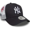 trucker-cap-marineblau-und-weiss-a-frame-multi-patch-von-new-york-yankees-mlb-von-new-era