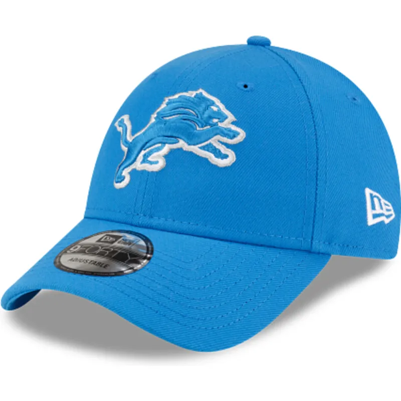 blaue-verstellbare-gebogene-kappe-9forty-the-league-der-detroit-lions-nfl-von-new-era