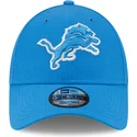 9forty-the-league-verstellbare-blaue-kappe-der-detroit-lions-nfl-von-new-era