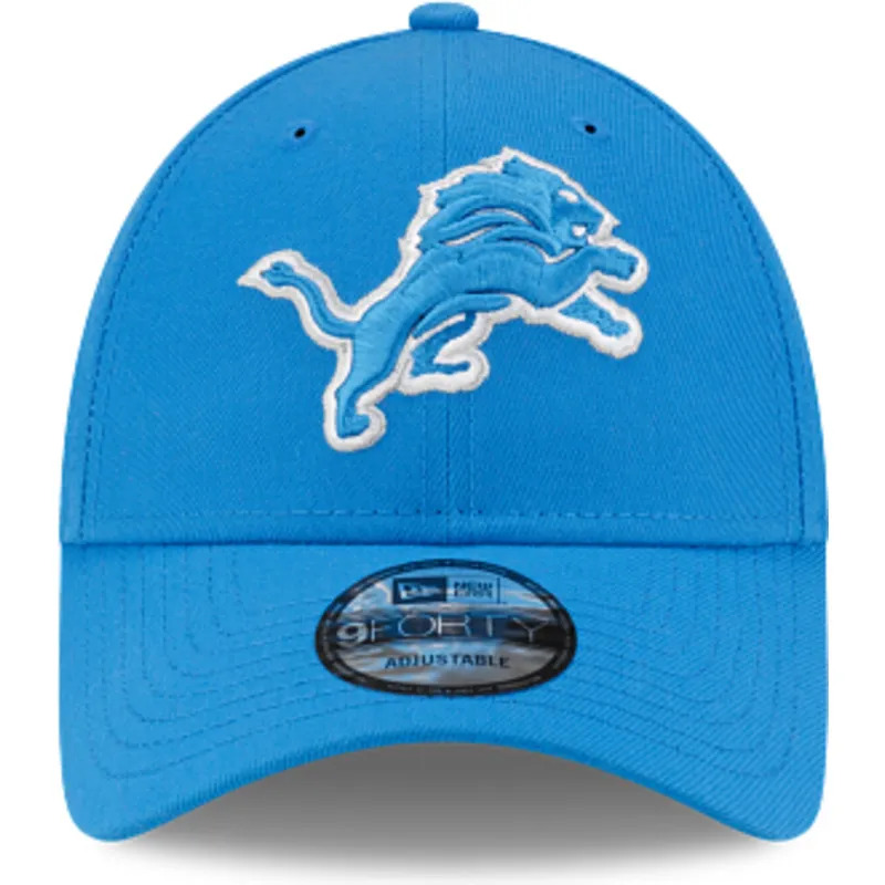 blaue-verstellbare-gebogene-kappe-9forty-the-league-der-detroit-lions-nfl-von-new-era