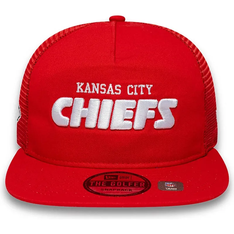 flache-trucker-kappe-rot-golfer-international-series-games-2024-von-kansas-city-chiefs-nfl-von-new-era