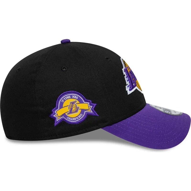 mutzen-gebogen-schwarz-verstellbares-band-9forty-side-patch-der-los-angeles-lakers-nba-von-new-era
