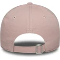 verstellbare-rosa-damenkappe-mit-gebogenem-schirm-und-rosa-logo-9twenty-mini-washed-der-new-york-yankees-mlb-von-new-era