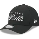 schwarze-gebogene-snapback-kappe-9forty-m-crown-draft-2025-der-chicago-bulls-nba-von-new-era