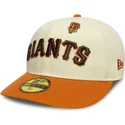 beige-orangefarbene-gebogene-angepasste-59fifty-cap-mit-all-star-spiel-pin-der-san-francisco-giants-mlb-von-new-era