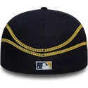 marineblaue-angepasste-59fifty-chain-wrap-flat-cap-der-new-york-yankees-mlb-von-new-era