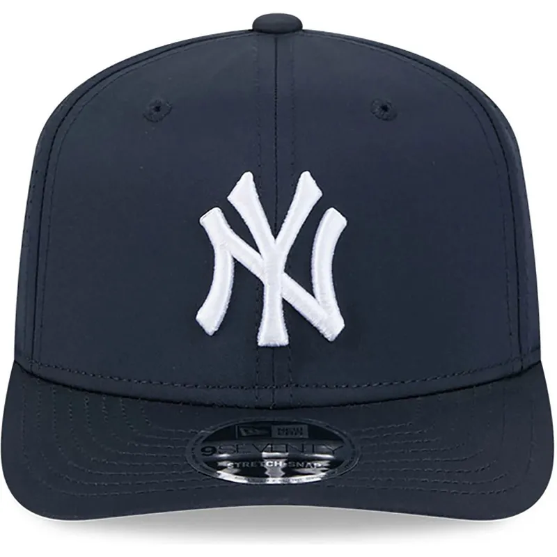 dunkelblaue-gebogene-snapback-kappe-9seventy-stretch-snap-perf-der-new-york-yankees-mlb-von-new-era dunkelblaue-gebogene-snapback-kappe-9seventy-stretch-snap-perf-der-new-york-yankees-mlb-von-new-era