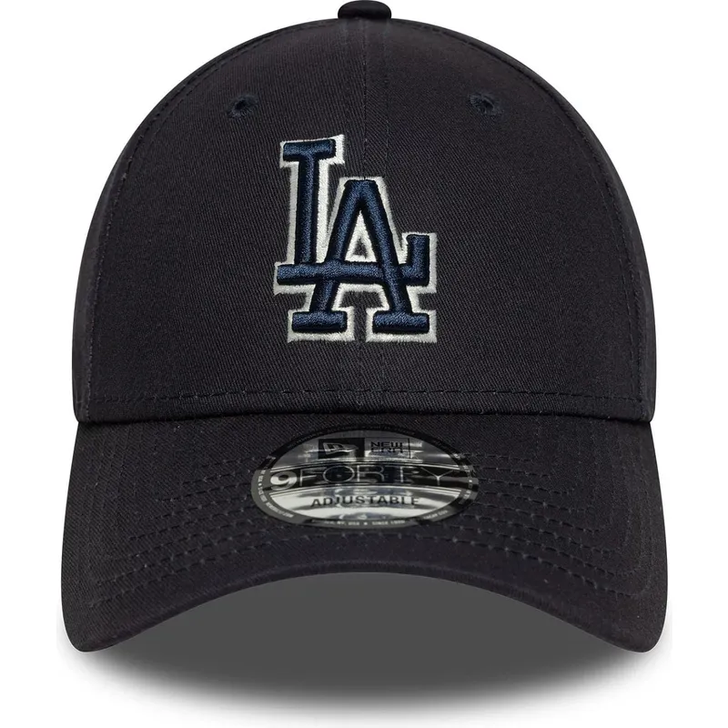 marineblaue-verstellbare-curved-cap-mit-blauem-logo-9forty-team-outline-der-los-angeles-dodgers-mlb-von-new-era
