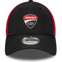 schwarze-und-rote-verstellbare-curved-cap-9forty-logo-von-ducati-motor-motogp-von-new-era