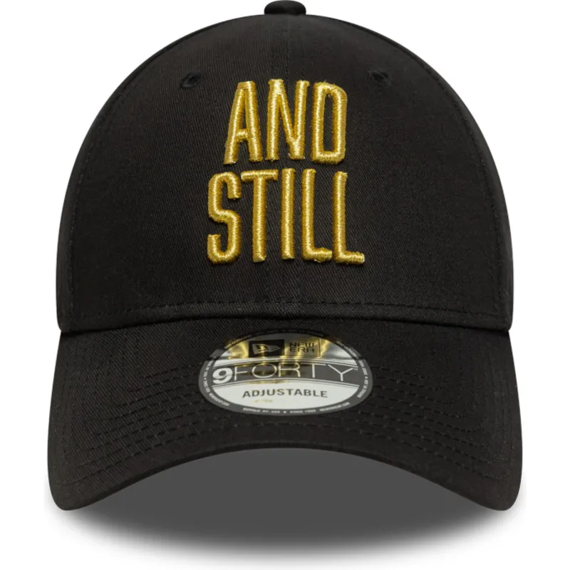 schwarze-verstellbare-curved-cap-9forty-metallic-champ-von-ufc-ultimate-fighting-championship-and-still-von-new-era