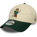 beige-grune-verstellbare-9twenty-kappe-von-garfield-von-new-era
