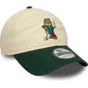 beige-grune-verstellbare-9twenty-kappe-von-garfield-von-new-era