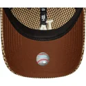 verstellbare-braune-9twenty-houndstooth-kappe-der-los-angeles-dodgers-mlb-von-new-era