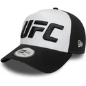 weisse-und-schwarze-a-frame-core-kappe-von-ufc-ultimate-fighting-championship-von-new-era