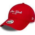 verstellbare-orangefarbene-damenkappe-9twenty-city-new-york-von-new-era