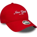 verstellbare-orangefarbene-damenkappe-9twenty-city-new-york-von-new-era
