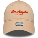 rosa-verstellbare-curved-cap-fur-damen-9twenty-city-los-angeles-von-new-era