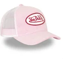 rosa-weisse-trucker-kappe-kylie-p-von-von-dutch