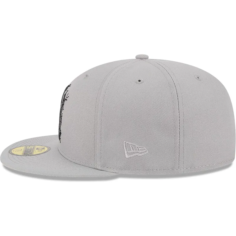 graue-angepasste-59fifty-cracked-flatcap-der-new-york-yankees-mlb-von-new-era