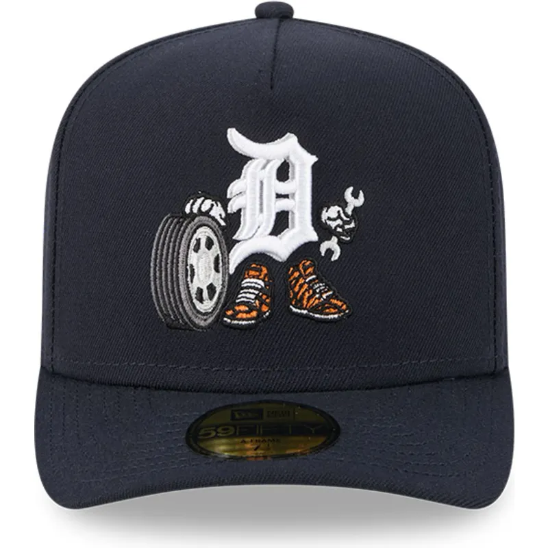 marineblaue-gebogene-verstellbare-59fifty-a-frame-cartoon-kappe-von-detroit-tigers-mlb-von-new-era