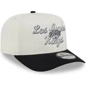 beige-und-schwarze-snapback-kappe-9fifty-a-frame-chainstitch-der-los-angeles-kings-nhl-von-new-era